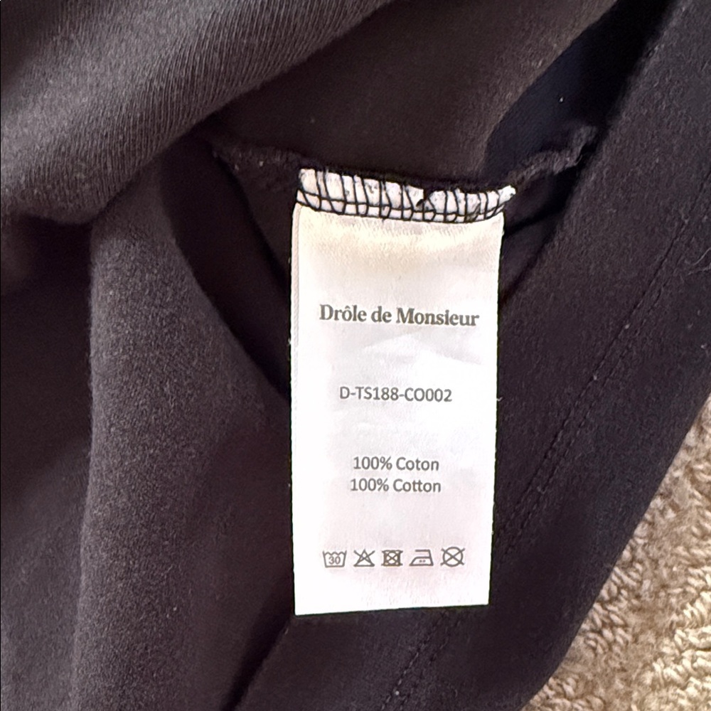 Drôle Black Graphic Tee (not from Paris madame) - Picture 3 of 4